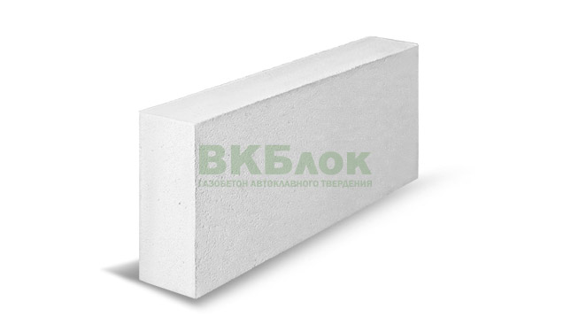 Газобетон ВКБлок D400 625х100х250 мм